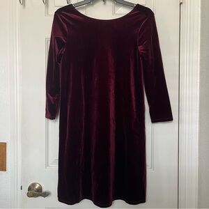 Velvet Burgundy Dress
